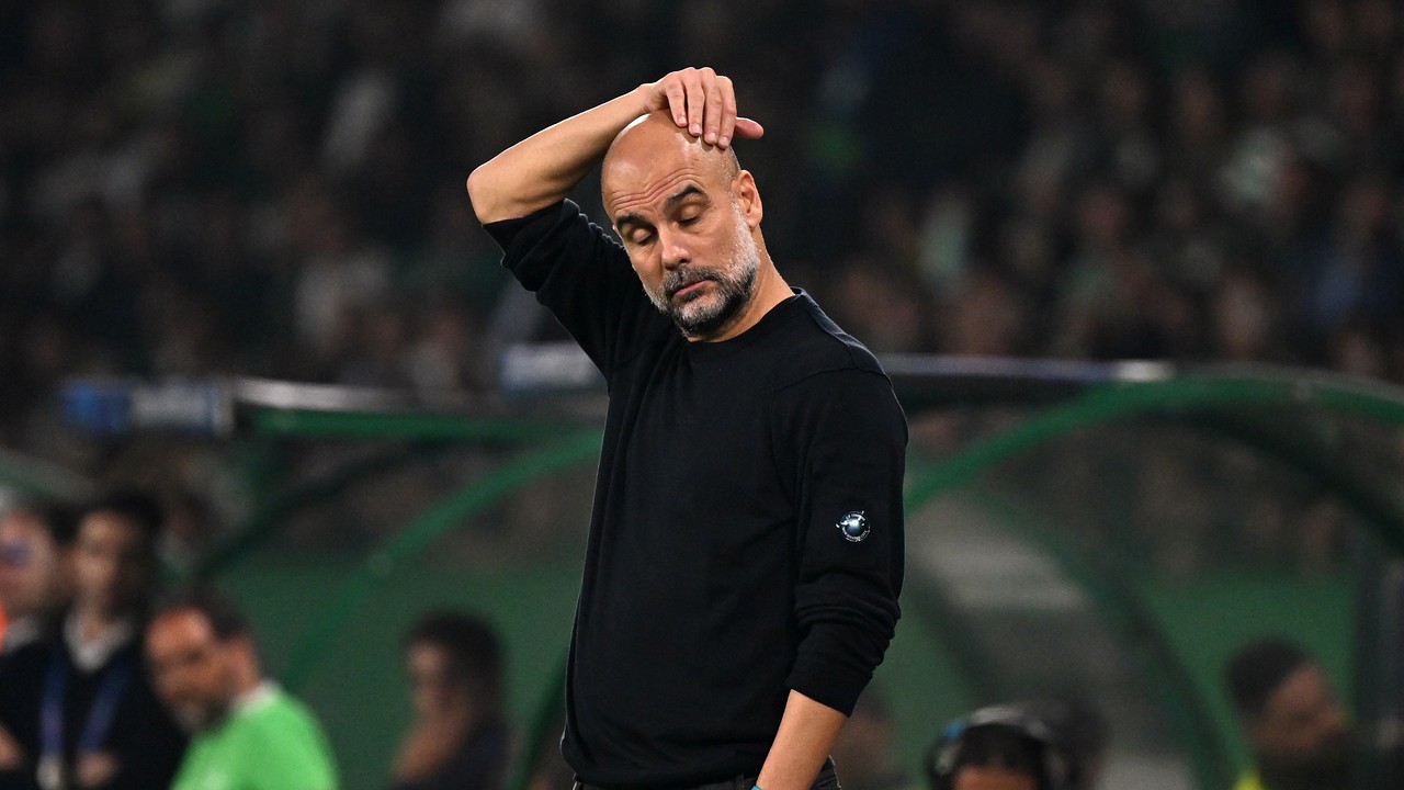 Pep Guardiola has depressed reaction as Sporting crush 4-1 Man City in Champions League